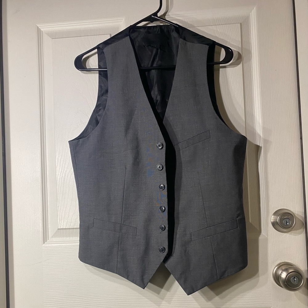 H&M grey dress vest size 38R
